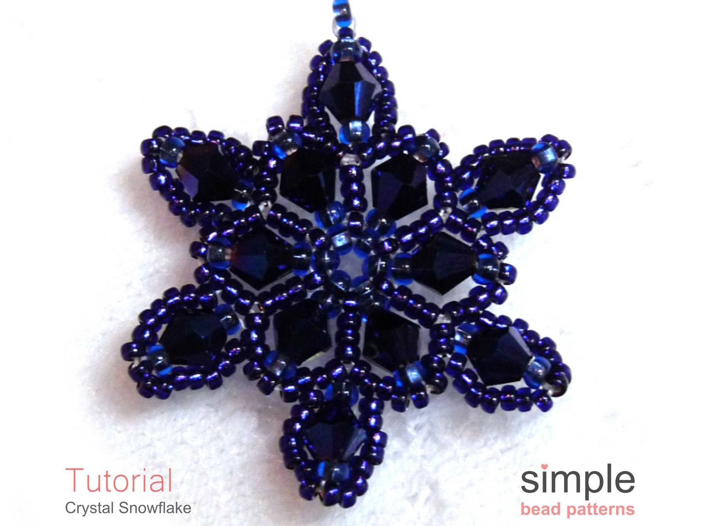 Crystal Snowflake Necklace Beading Pattern