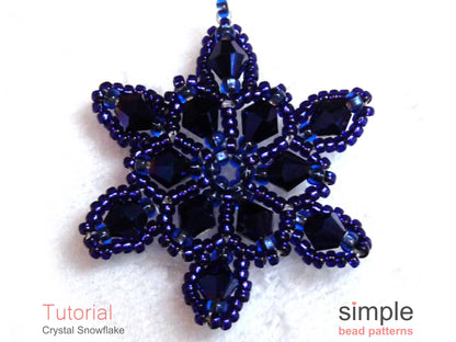 Crystal Snowflake Necklace Beading Pattern