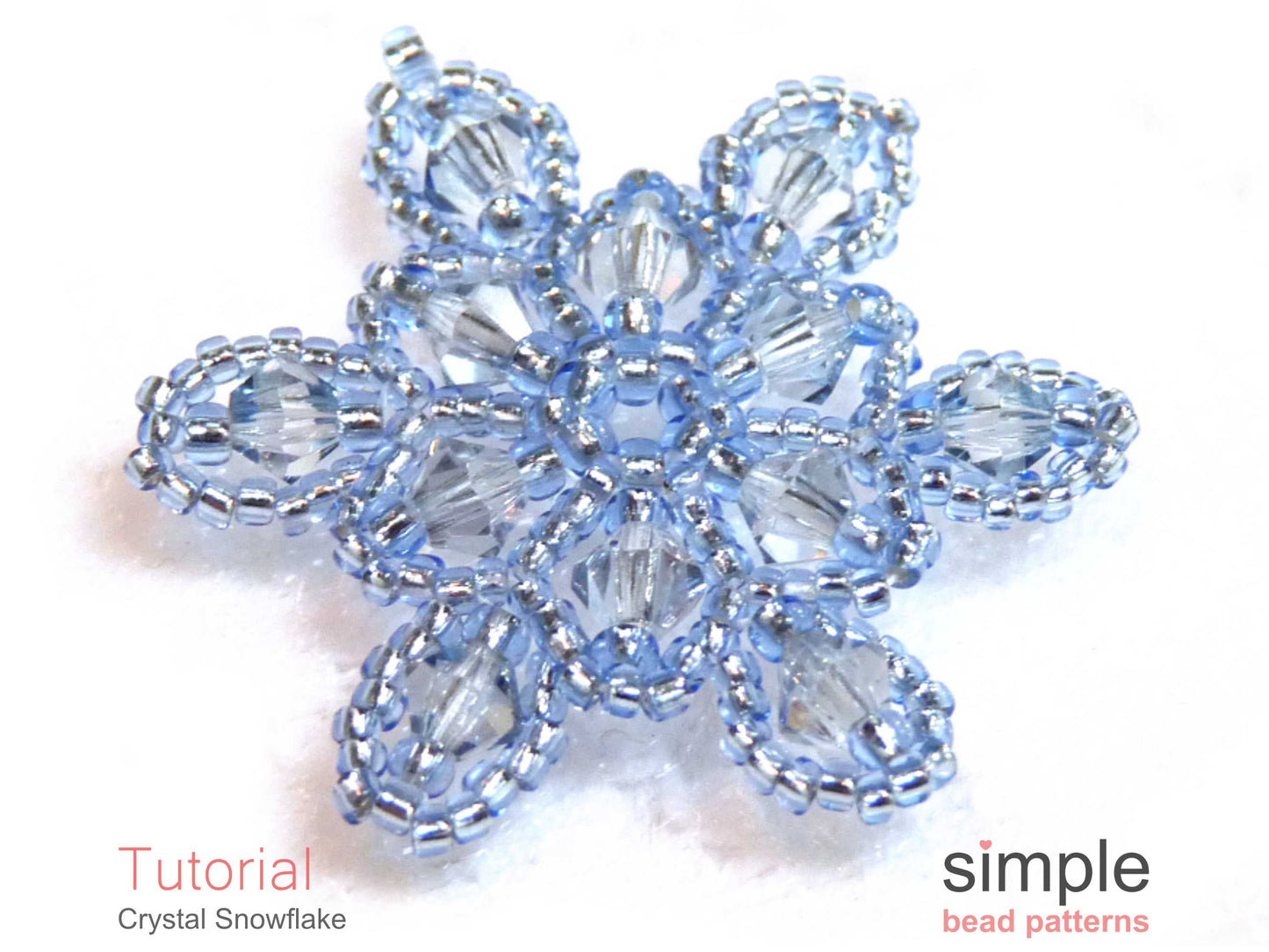 Crystal Snowflake Necklace Beading Pattern