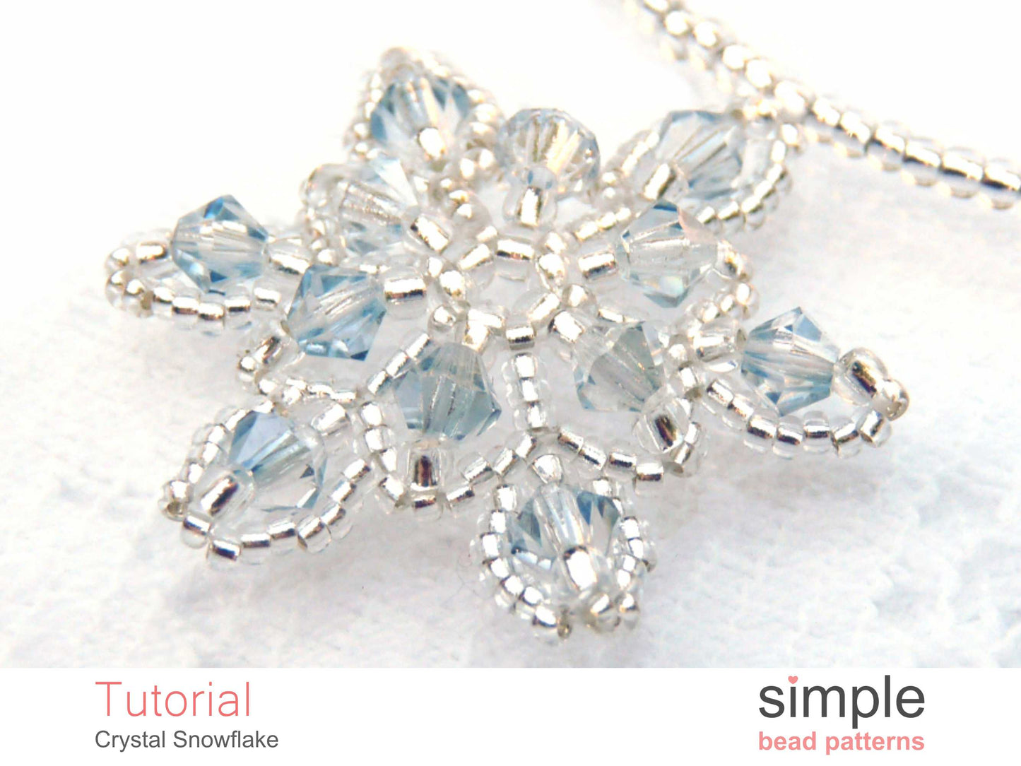 Crystal Snowflake Necklace Beading Pattern