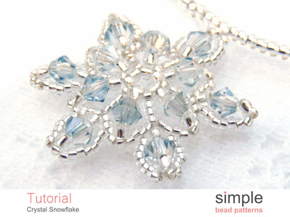 Crystal Snowflake Necklace Beading Pattern