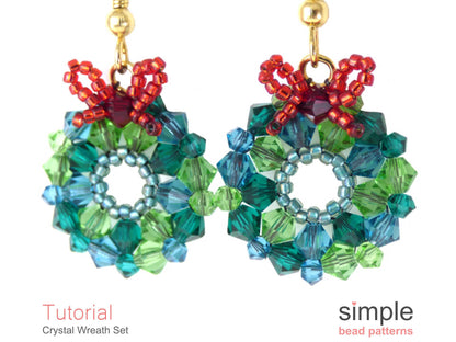 Crystal Wreath Earrings & Necklace Pattern