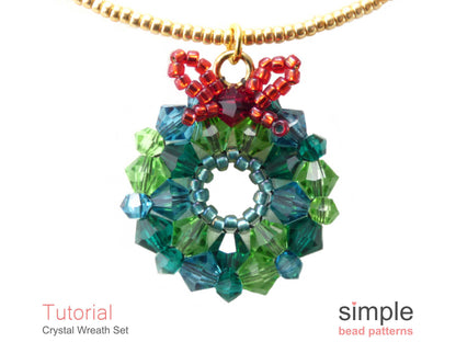 Crystal Wreath Earrings & Necklace Pattern