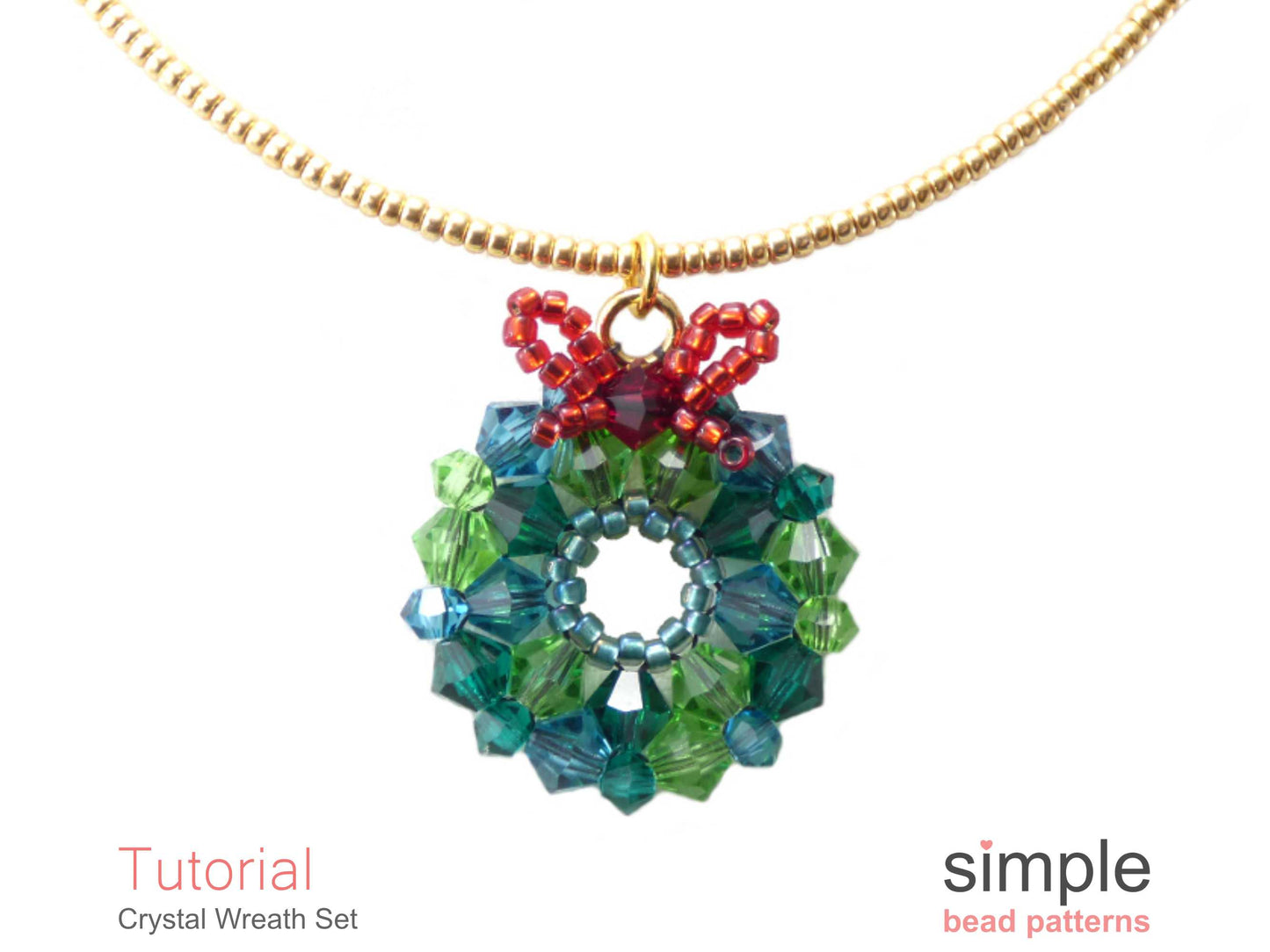 Crystal Wreath Earrings & Necklace Pattern