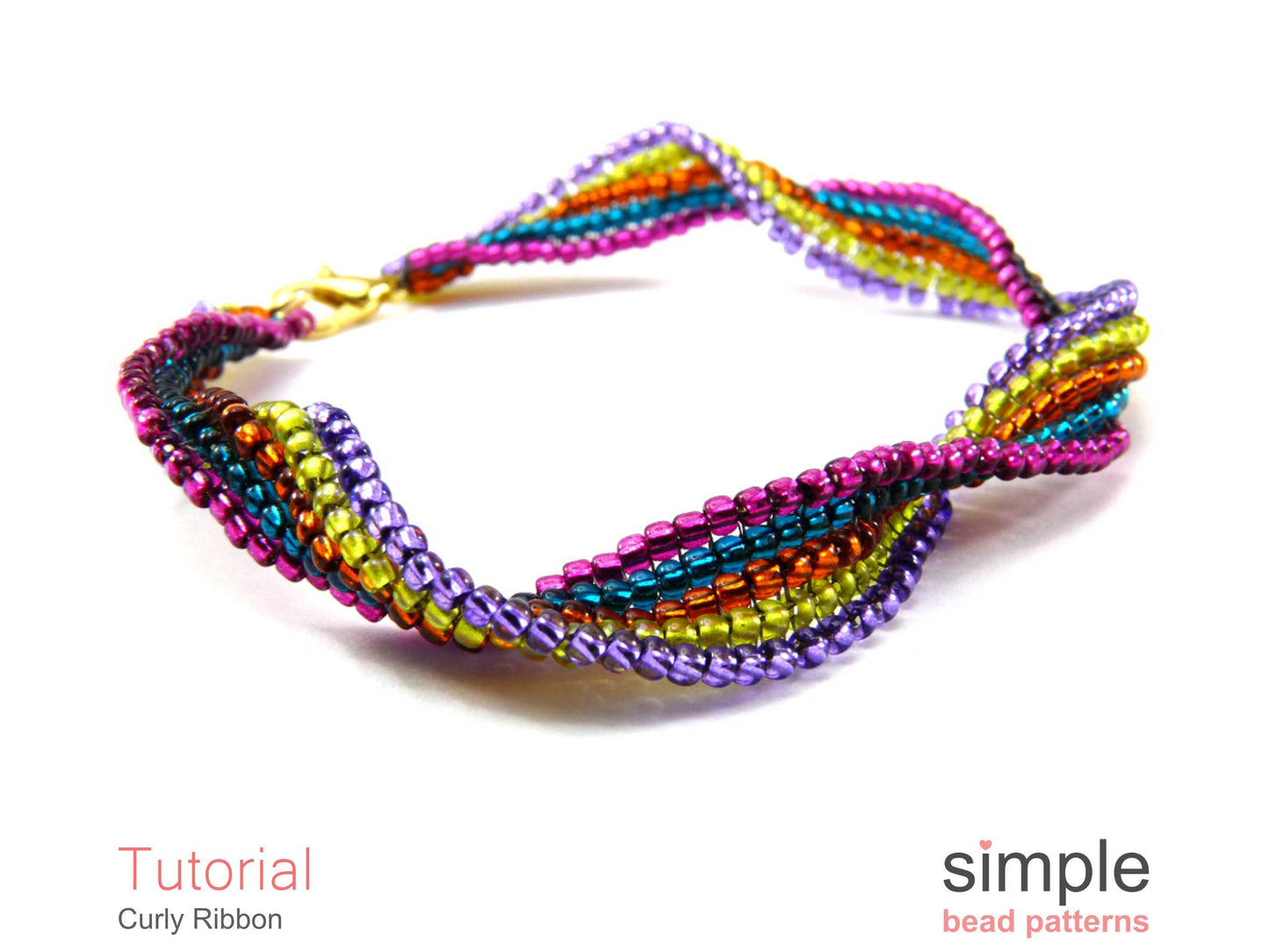Curly Ribbon Bracelet Beading Pattern