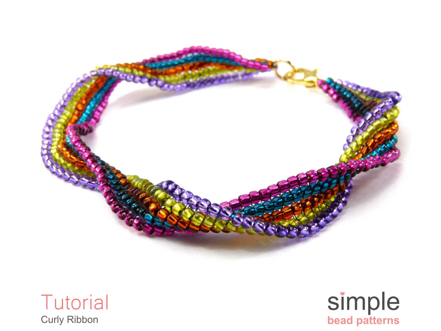 Curly Ribbon Bracelet Beading Pattern