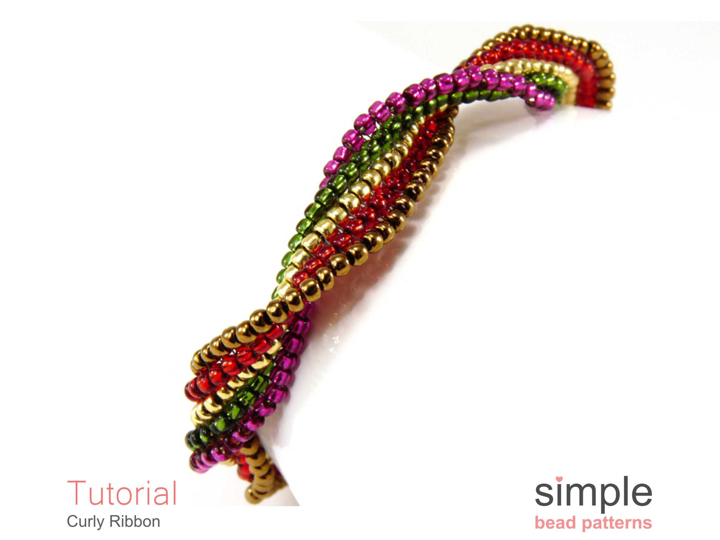 Curly Ribbon Bracelet Beading Pattern