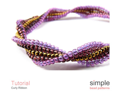 Curly Ribbon Bracelet Beading Pattern