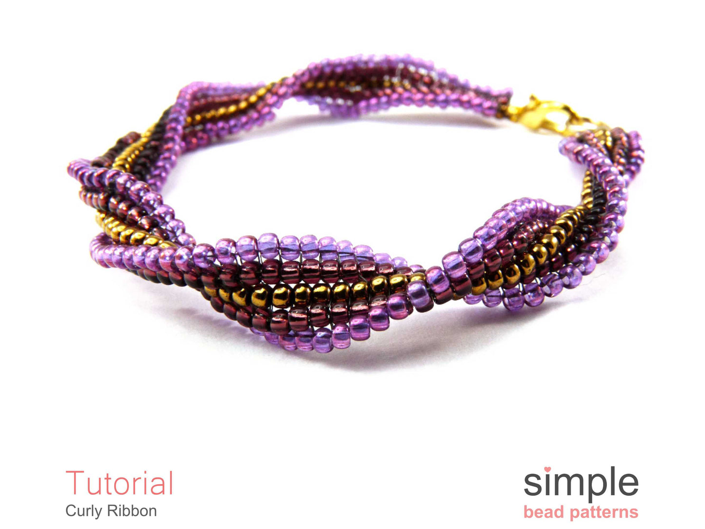 Curly Ribbon Bracelet Beading Pattern