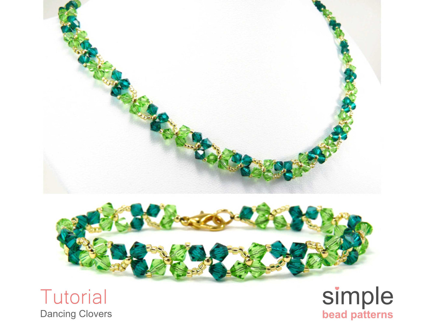 Dancing Clovers Bracelet & Necklace Pattern