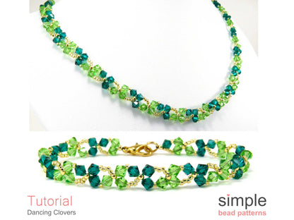 Dancing Clovers Bracelet & Necklace Pattern