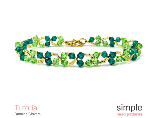 Dancing Clovers Bracelet & Necklace Pattern