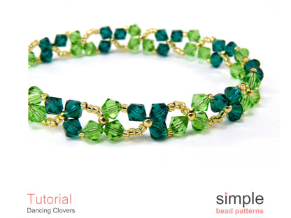 Dancing Clovers Bracelet & Necklace Pattern