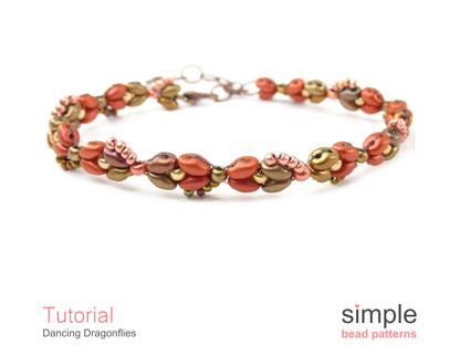Dancing Dragonflies Bracelet Beading Pattern