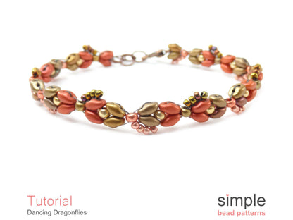 Dancing Dragonflies Bracelet Beading Pattern