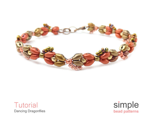 Dancing Dragonflies Bracelet Beading Pattern