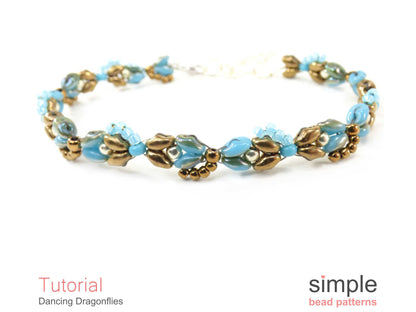 Dancing Dragonflies Bracelet Beading Pattern