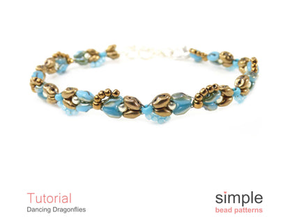 Dancing Dragonflies Bracelet Beading Pattern