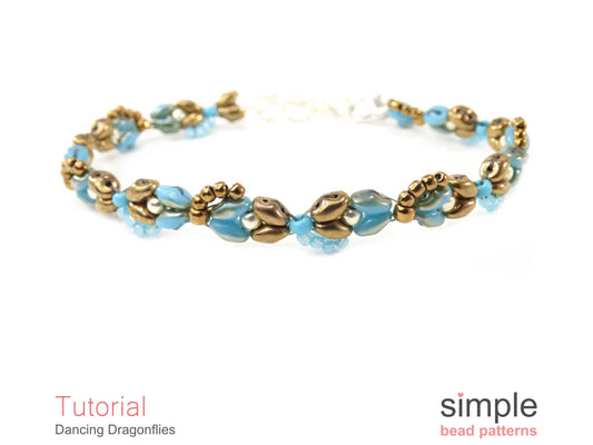 Dancing Dragonflies Bracelet Beading Pattern
