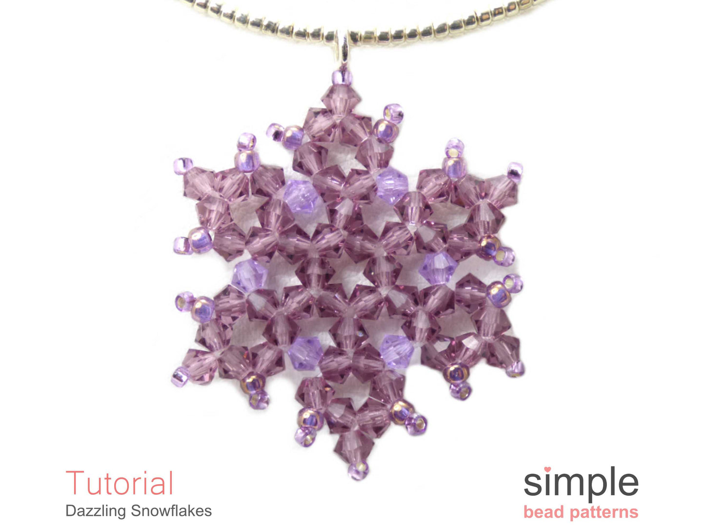 Dazzling Snowflake Earrings & Necklace Beading Pattern