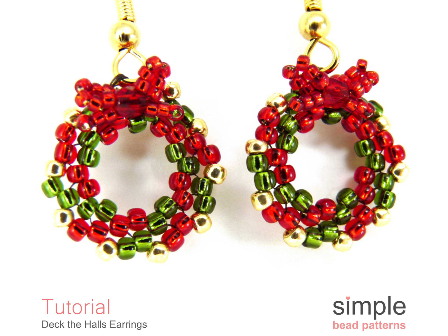 Deck the Halls Earrings Beading Pattern