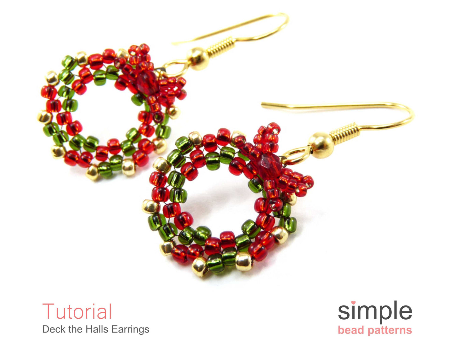 Deck the Halls Earrings Beading Pattern