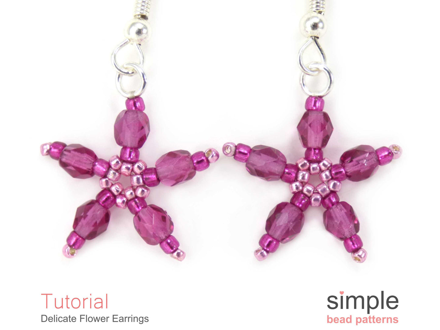 Delicate Flower Earrings Beading Pattern