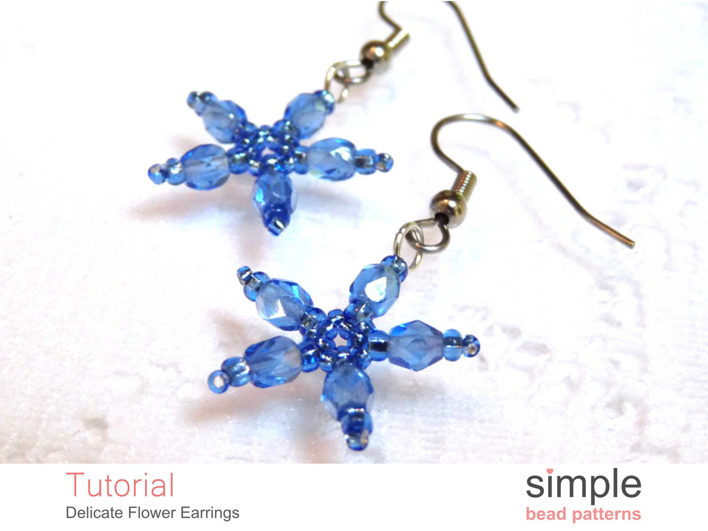 Delicate Flower Earrings Beading Pattern