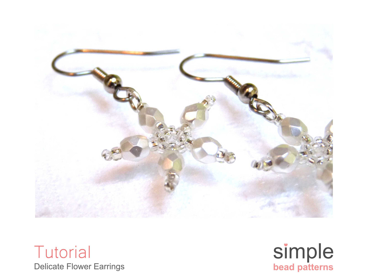 Delicate Flower Earrings Beading Pattern
