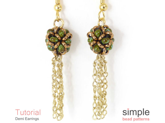 Demi Earrings Beading Pattern