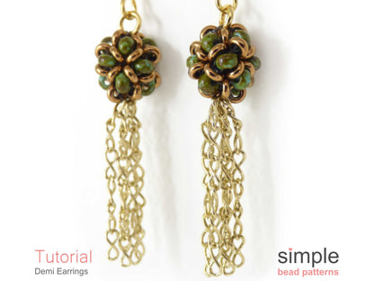 Demi Earrings Beading Pattern