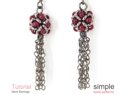 Demi Earrings Beading Pattern