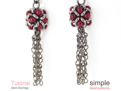 Demi Earrings Beading Pattern