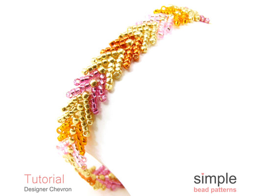Designer Chevron Bracelet Beading Pattern