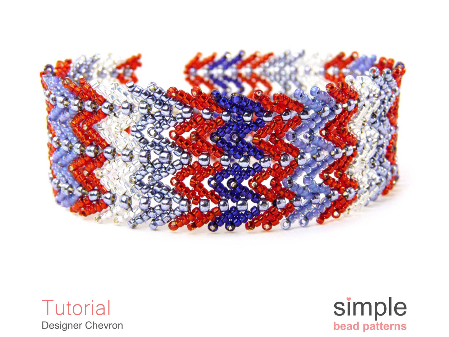 Designer Chevron Bracelet Beading Pattern