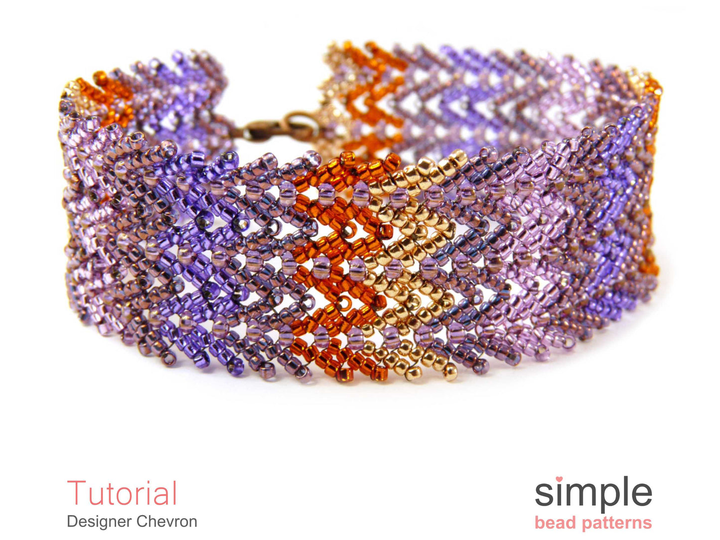 Designer Chevron Bracelet Beading Pattern