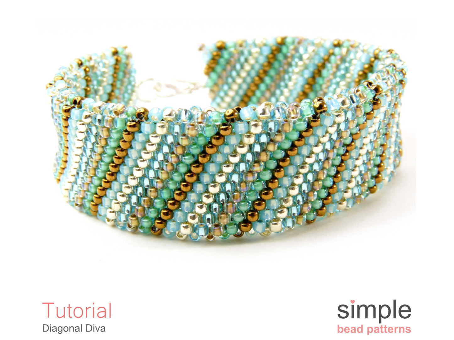 Diagonal Diva Bracelet Beading Pattern