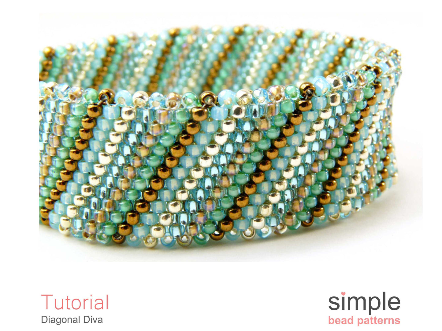 Diagonal Diva Bracelet Beading Pattern