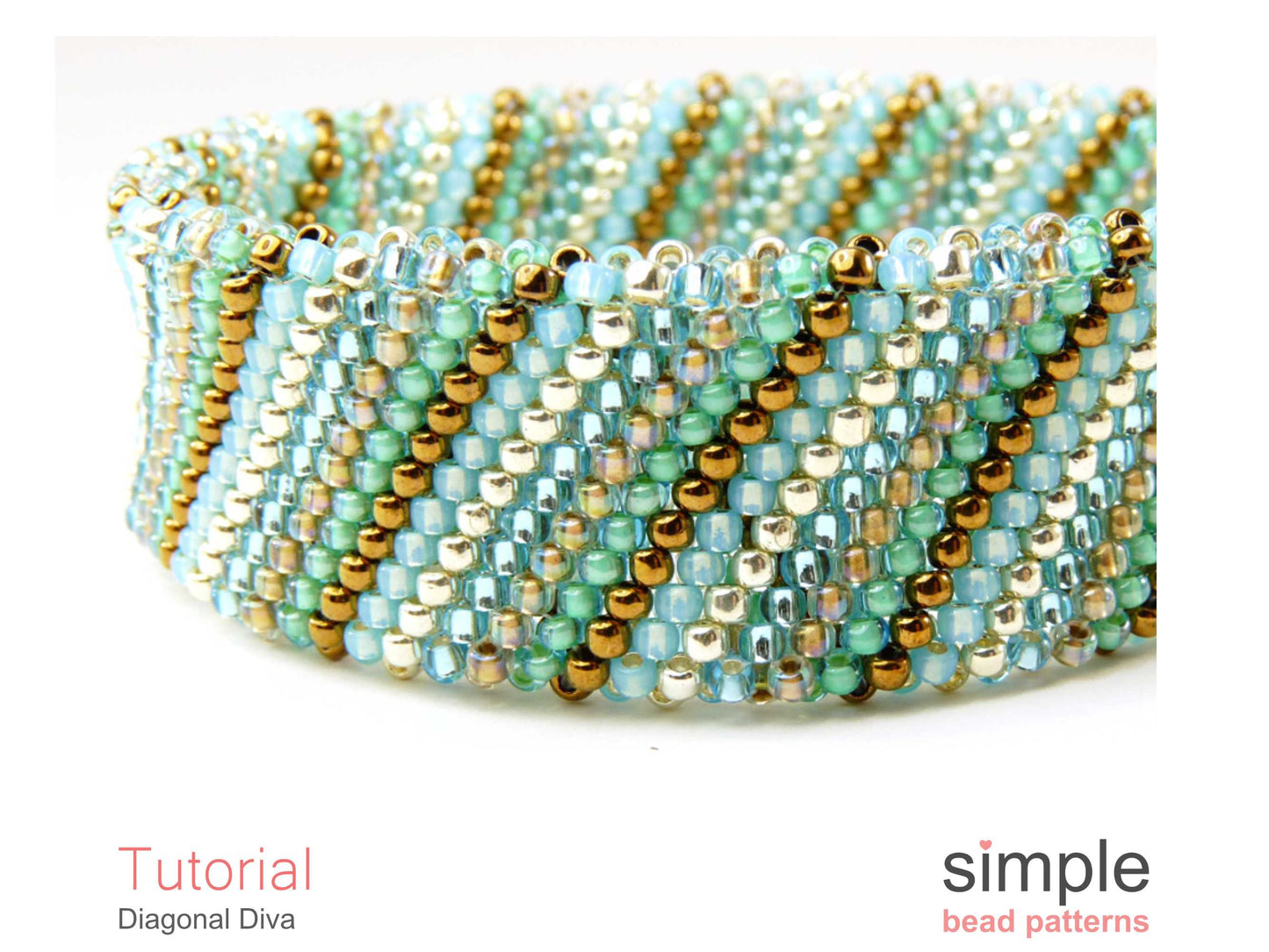 Diagonal Diva Bracelet Beading Pattern