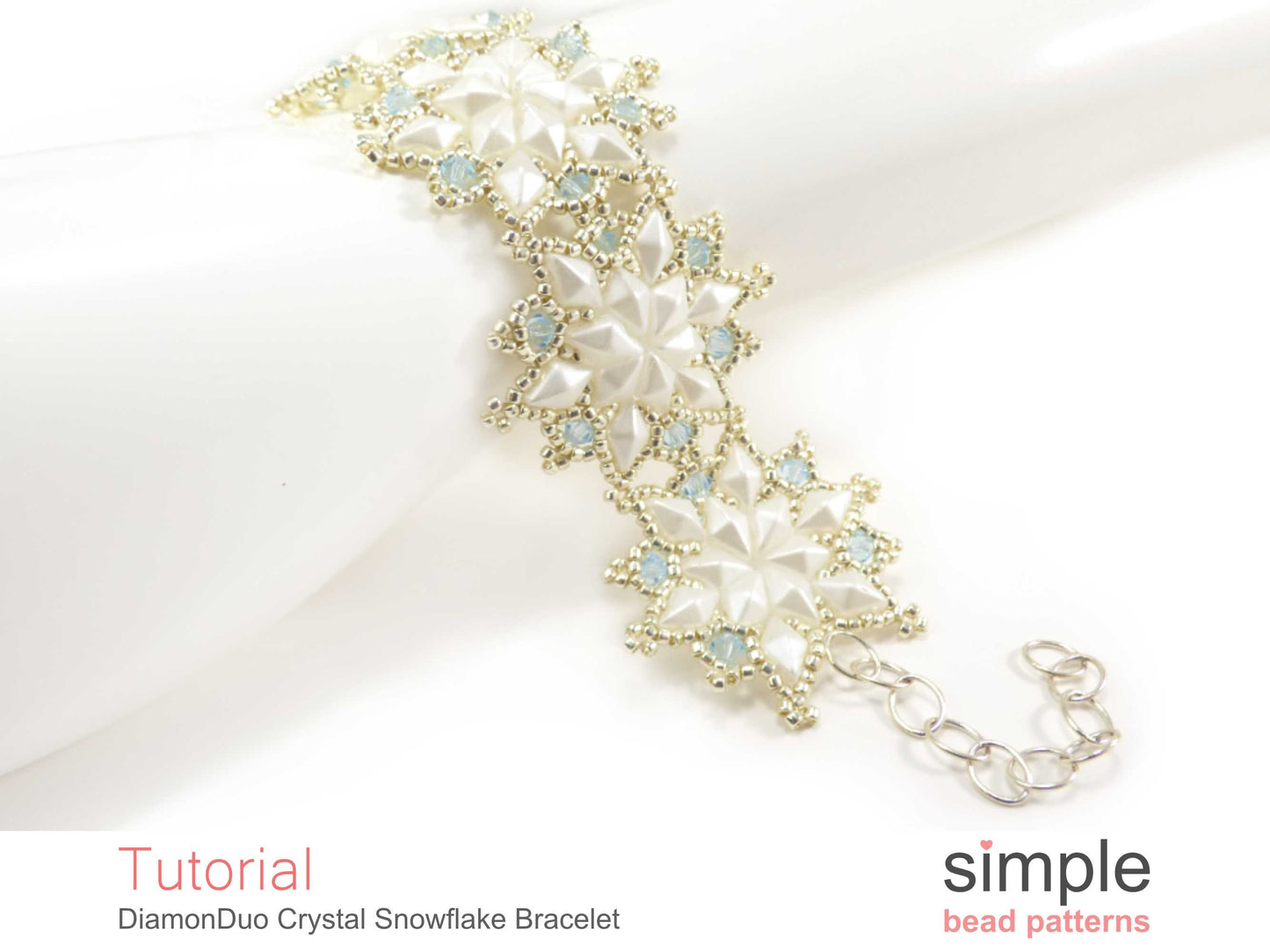 DiamonDuo Crystal Snowflake Bracelet Beading Pattern