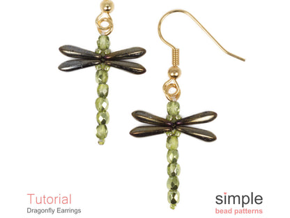 Dragonfly Earrings Beading Pattern