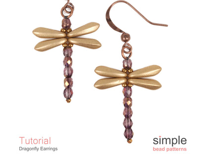 Dragonfly Earrings Beading Pattern