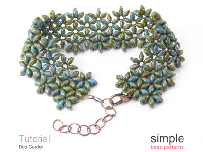 SuperDuo Garden Bracelet Beading Pattern