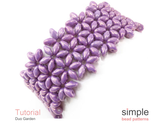 SuperDuo Garden Bracelet Beading Pattern