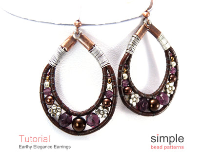 Earthy Elegance Earrings Beading Pattern