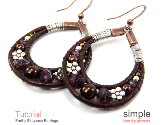 Earthy Elegance Earrings Beading Pattern