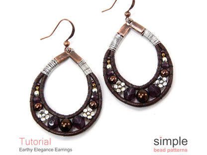 Earthy Elegance Earrings Beading Pattern