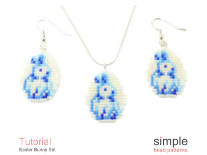 Easter Bunny Earrings Beading Pattern