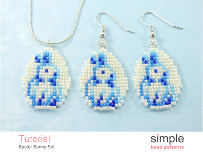 Easter Bunny Earrings Beading Pattern