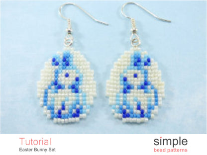 Easter Bunny Earrings Beading Pattern